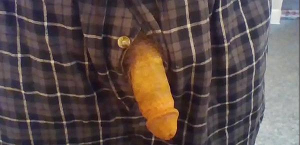  Open Fly Penis Play with Precum 3